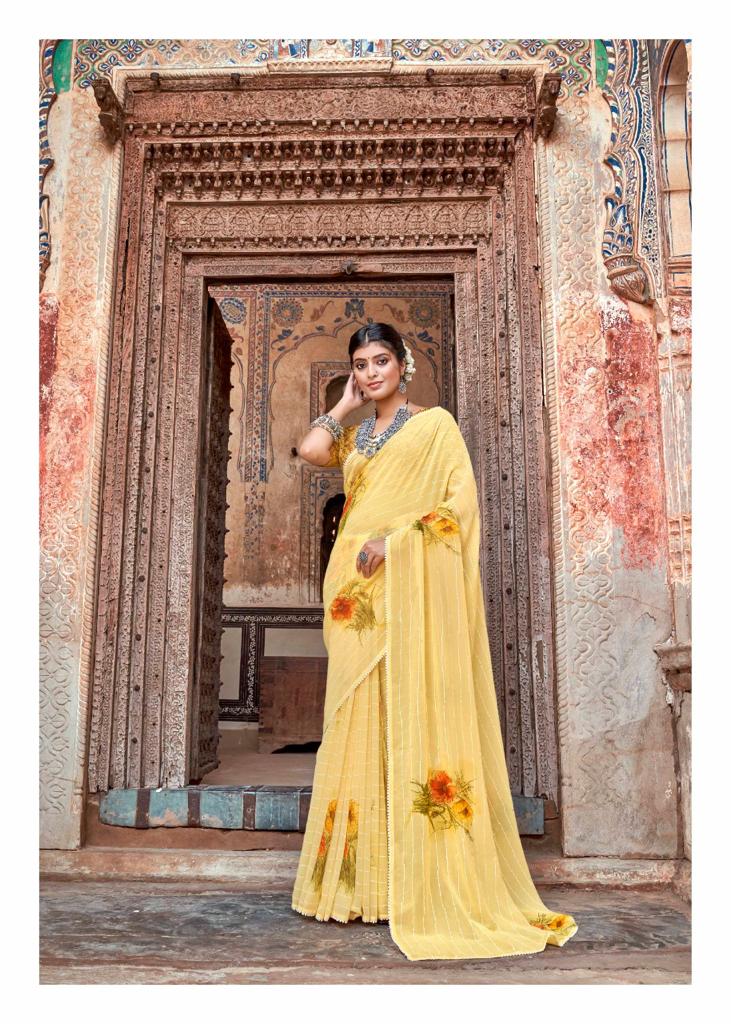 Kashvi Manasthiti Printed Georgette Wholesale Saree Collection 